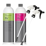 Winrodoor Koch Chemie Pol Star - Limpiador de tapicería Fresh Up 1 L, neutralizador de olores, 2 Cabezales de pulverización Star para Tratamiento de vehículos, eliminación de olores