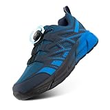 Hitmars Zapatillas Running Hombre Mujer con Cordones Dial Azul 43 | Transpirable, Plantilla con Soporte Arco, Zapatos Deportivas, Casual, Trabajo, Paseo, Gimnasio, Jogging, Oficina, Caminar