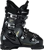 ATOMIC HAWX Magna 75 W Botas de esquí alpino para mujer en negro/dorado, talla 27/27,5, horma ancha de 102 mm, construcción Prolite estable, tecnología Memory Fit para un ajuste preciso