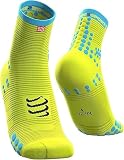 COMPRESSPORT PRS V3.0 Run High Calcetines de Running, Amarillo, T4