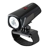 SIGMA BUSTER 400 HL | Luz de casco con 400 lúmenes | recargable con cinco modos de iluminación | con función Quick Release para una rápida fijación | color negro