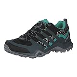 adidas Mujer Terrex Swift R2 GORE-TEX Hiking Shoes, Core Black / Blue Oxide / Acid Mint, 38 EU