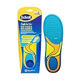 Scholl GelActiv Uso Diario Plantillas de Gel con Memory Foam para Hombre-Antifatiga, Amortiguación Avanzada, Espuma Viscoelástica y GelWave, Compatibles todo tipo de Botas o Zapatillas, Talla 40-46.5