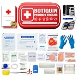 | NUVEXIA® | Botiquin De Primeros Auxilios PREMIUM 300 Piezas I kit De Supervivencia para Coche, Viaje, Hogar o Montaña I First Aid Kit I Ideal Para Emergencias y Senderismo.