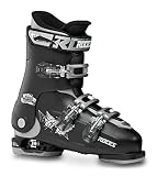 Roces Idea UP - Botas de esquí para niños Ajustables, Color Negro y Plateado, 36-40