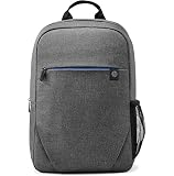 HP Prelude Mochila para Portátiles de hasta 15,6' - (Tejido Resistente al Agua, Bolsillo Protector Acolchado, Ultraligera) - Gris