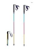 Bastones Trekking Extensibles, AONIJIE Bastones Trail, Ligeros y Plegables, Bastón de Senderismo Aluminio de 110/120 cm de Longitud para Exteriores (Colorido, 120)