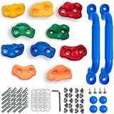 CIMOYBAI 10 Piezas de presas de Escalada con Asas de Agarre Torre de Juego, Piedras de Escalada para niños al Aire Libre, presas de Escalada Multicolores para niños, manijas de Pared