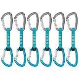 PETZL - Cinta exprés DJINN AXESS 6-Pack - Unisex, Turquesa, 12 cm